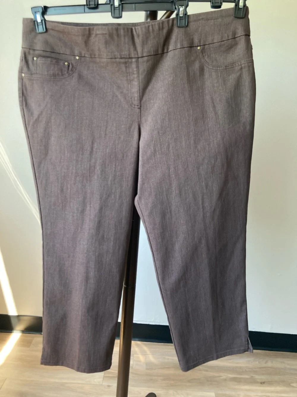 Ruby Rd ankle pant slimming contour waistband pant 24W - Picture 1 of 17